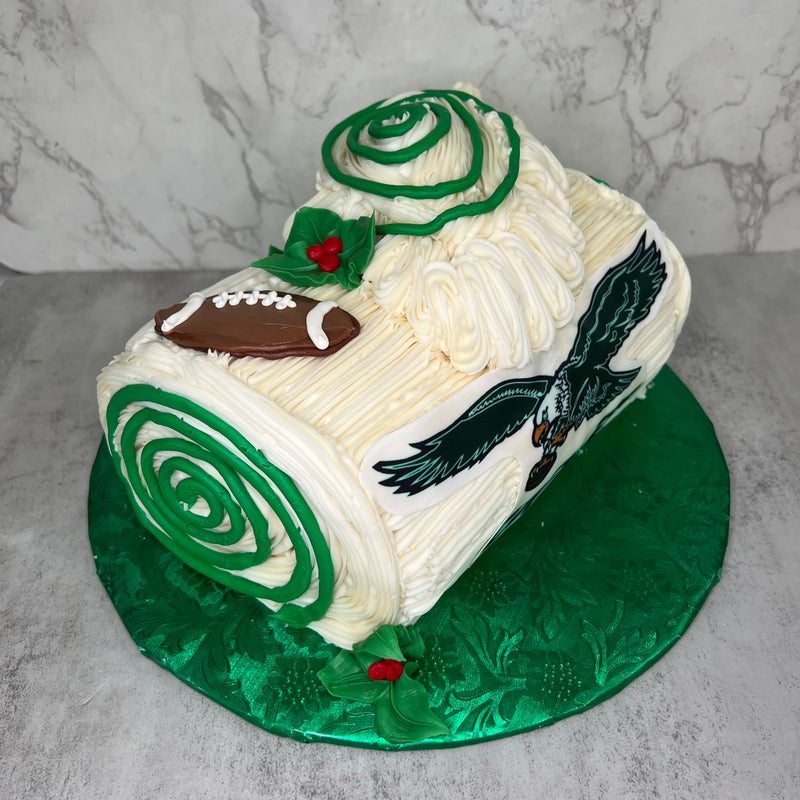 Yule Log Cake - Old School Eagles