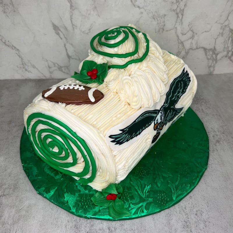 Yule Log Cake - Old School Eagles