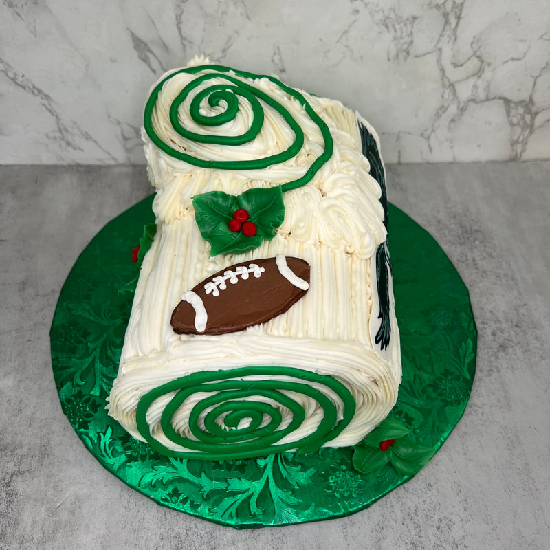 Yule Log Cake - Old School Eagles