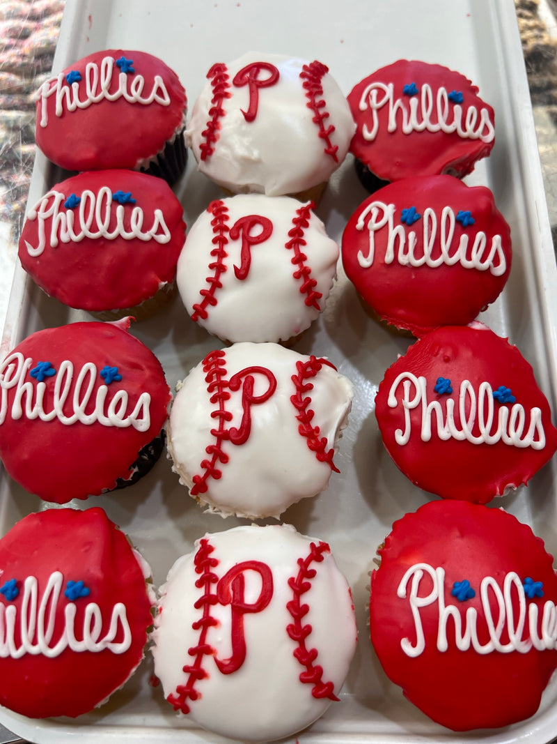 Dipped Phillies Cupcake