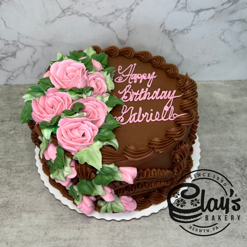 Classic Sides with Light Pink Roses