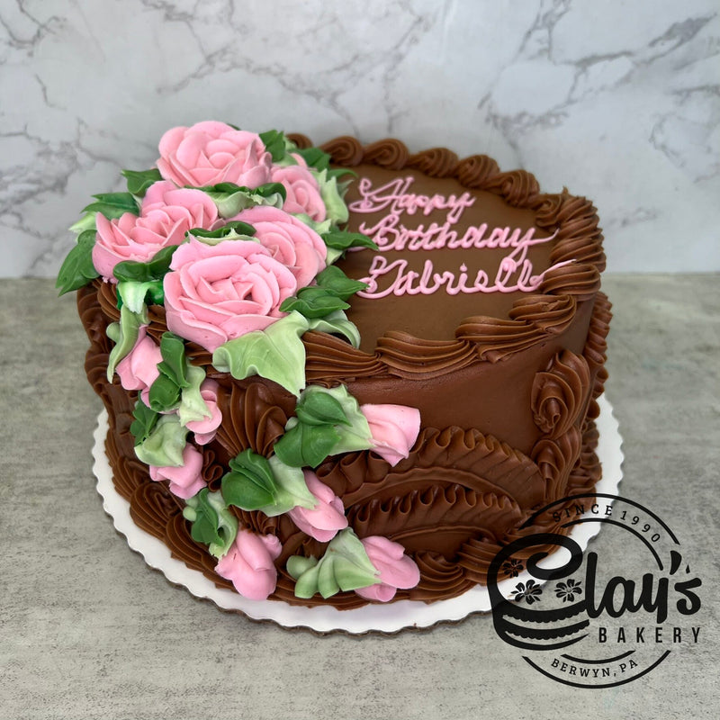 Classic Sides with Light Pink Roses