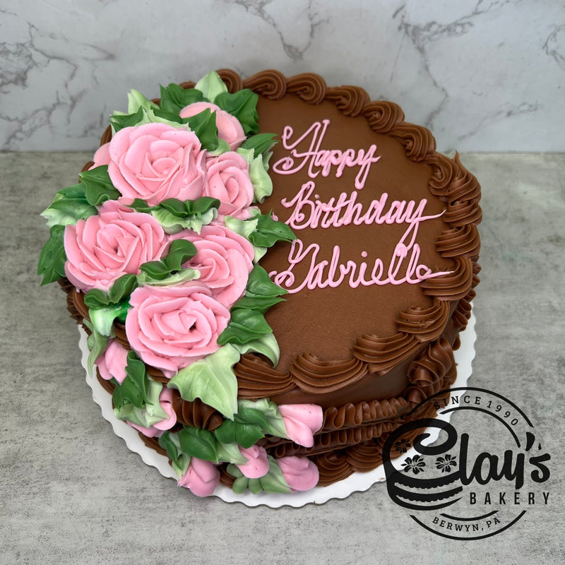 Classic Sides with Light Pink Roses