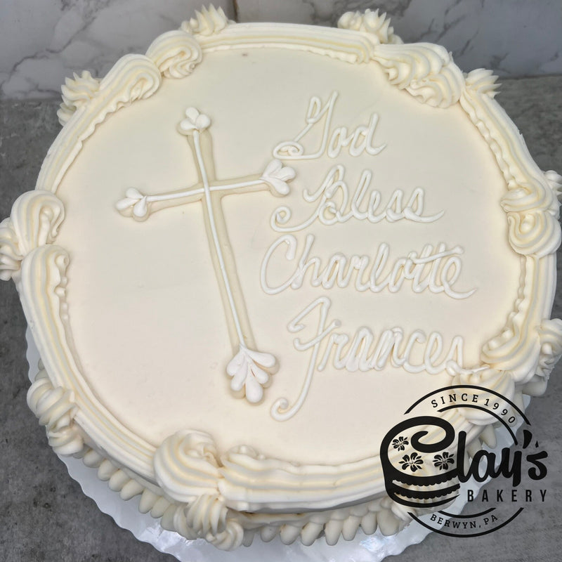Simple Elegant White Cross (Zero Dye)