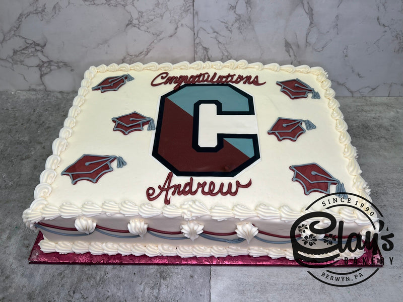 Classic Graduation with Buttercream Caps