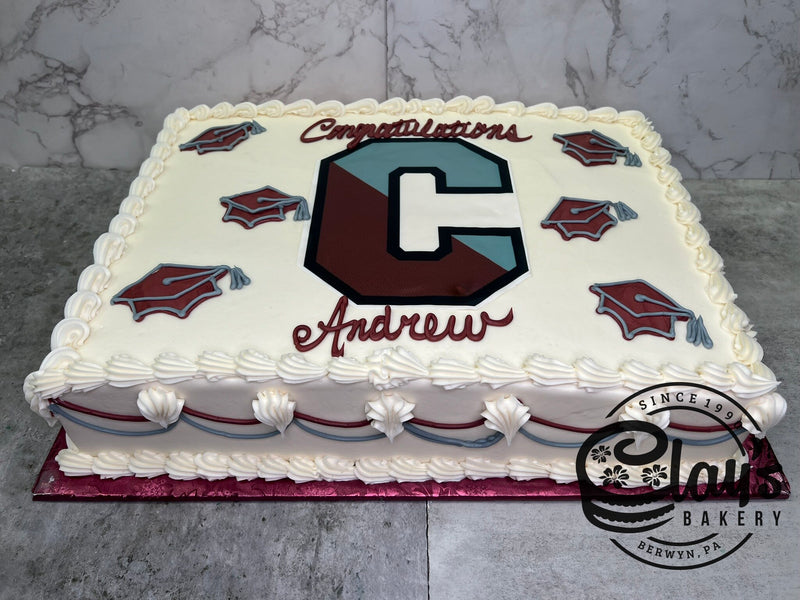 Classic Graduation with Buttercream Caps