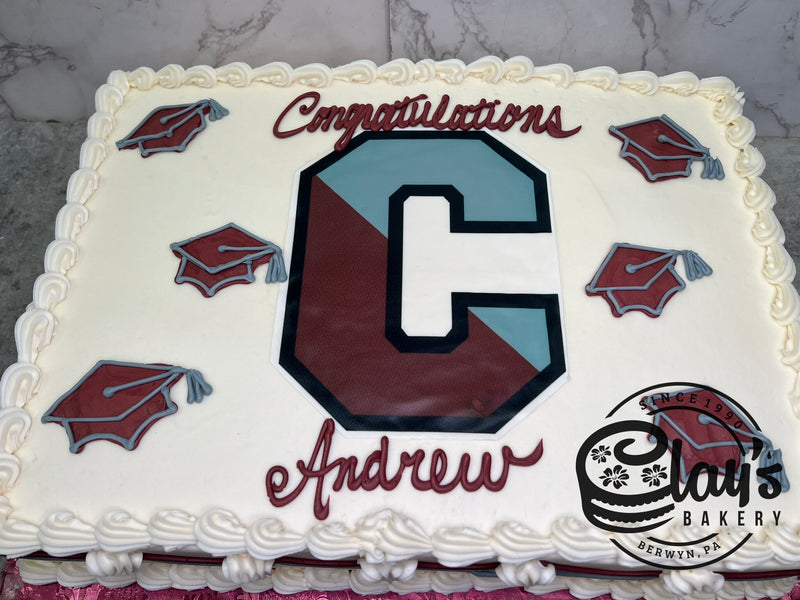 Classic Graduation with Buttercream Caps