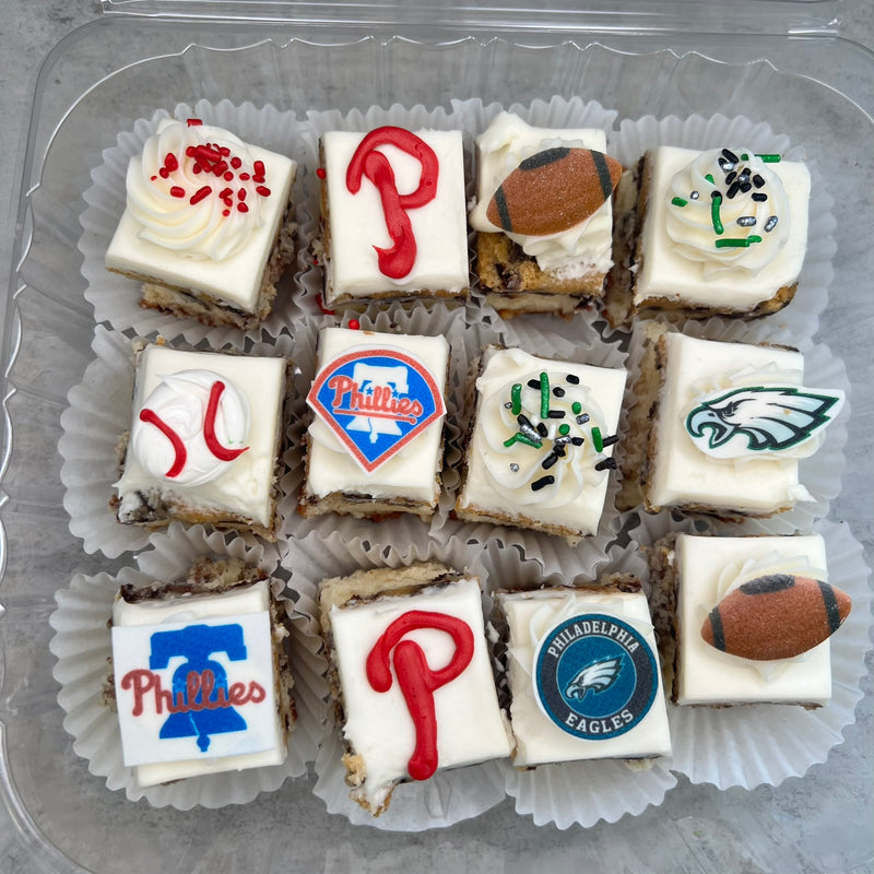 Phillies and Eagles Petit Fours