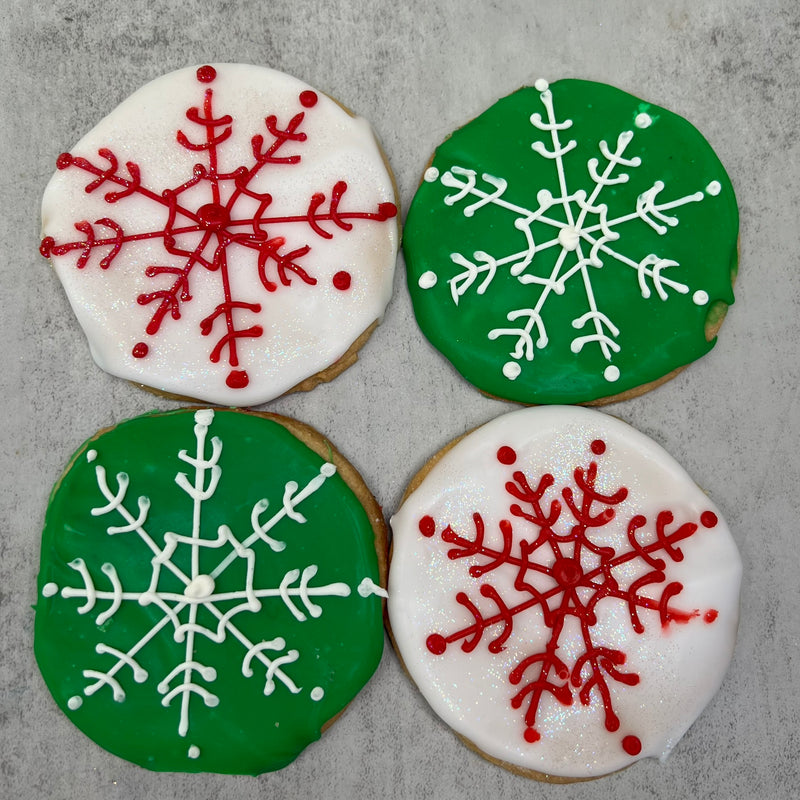 Christmas Snowflake Cookies