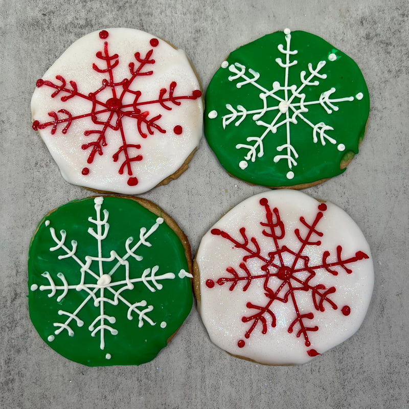 Christmas Snowflake Cookies