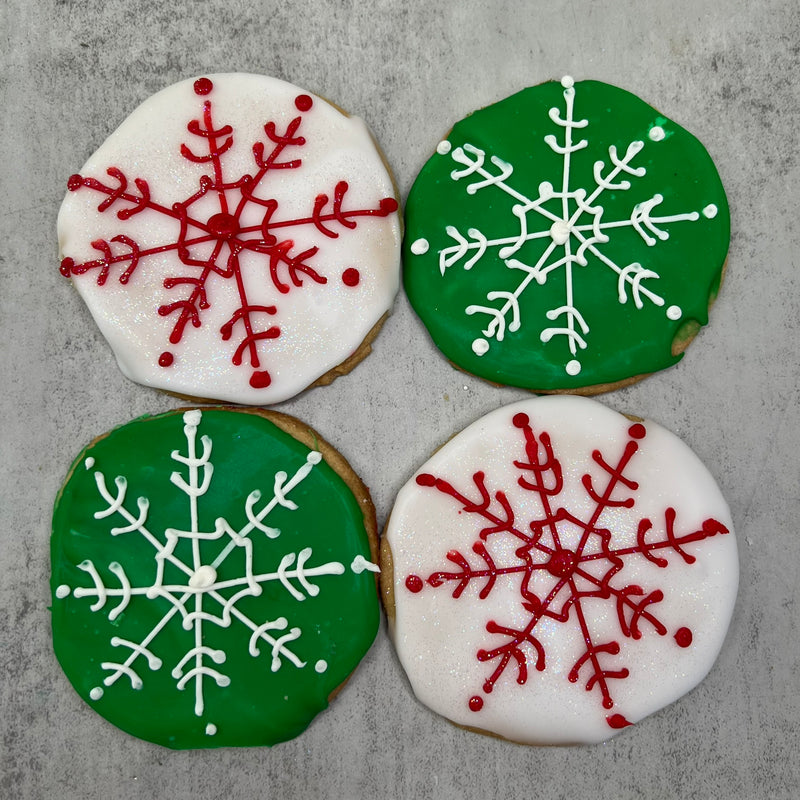 Christmas Snowflake Cookies