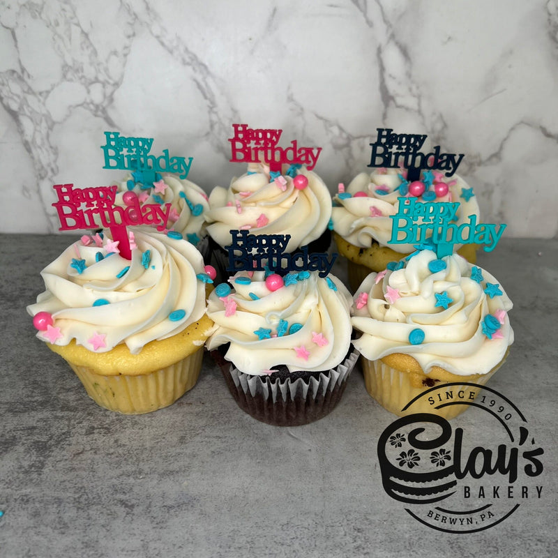 Cool Birthday Pick Cupcakes