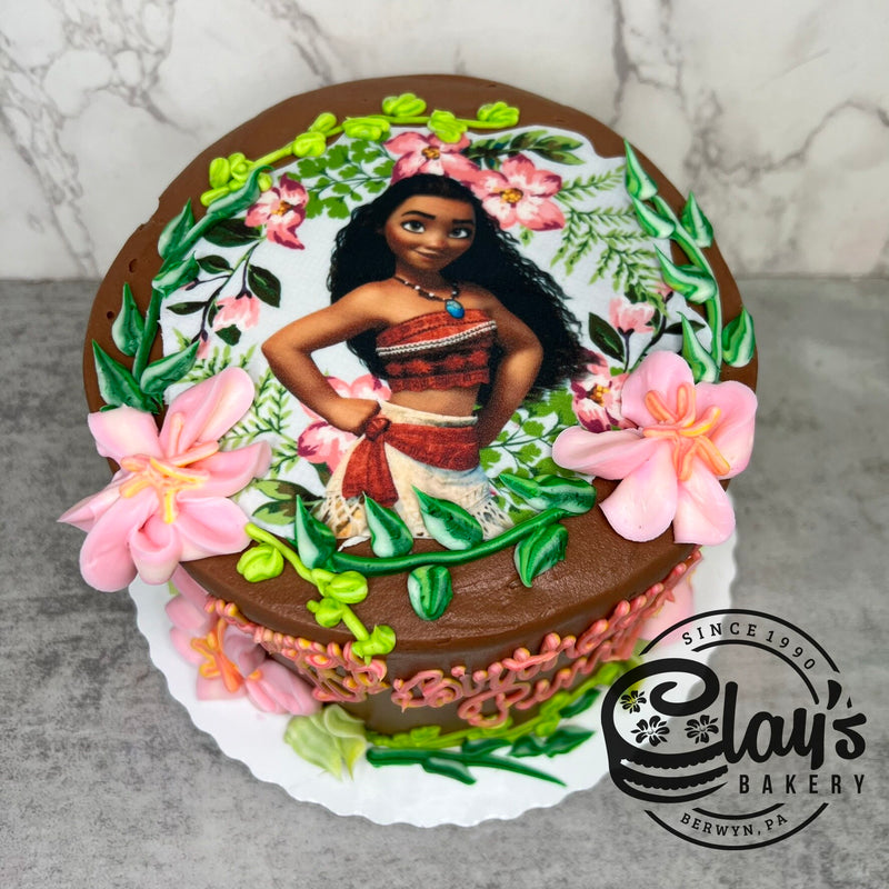 Moana Image with Flowers