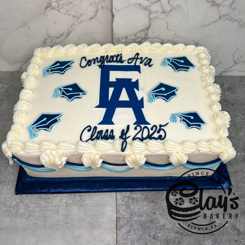 Classic Graduation with Buttercream Caps