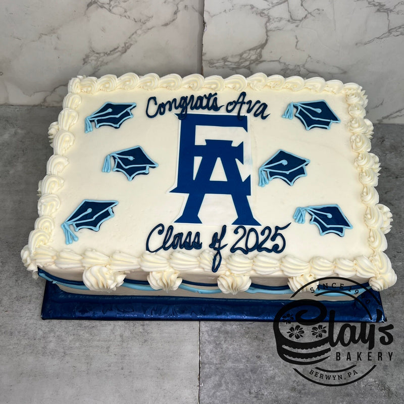Classic Graduation with Buttercream Caps