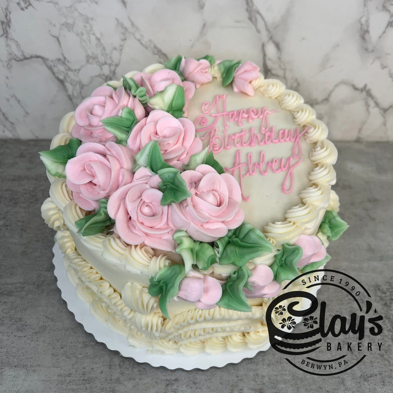 Classic Sides with Light Pink Roses