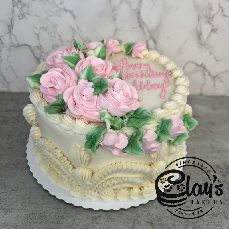 Classic Sides with Light Pink Roses