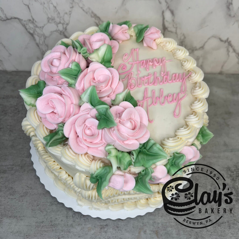 Classic Sides with Light Pink Roses