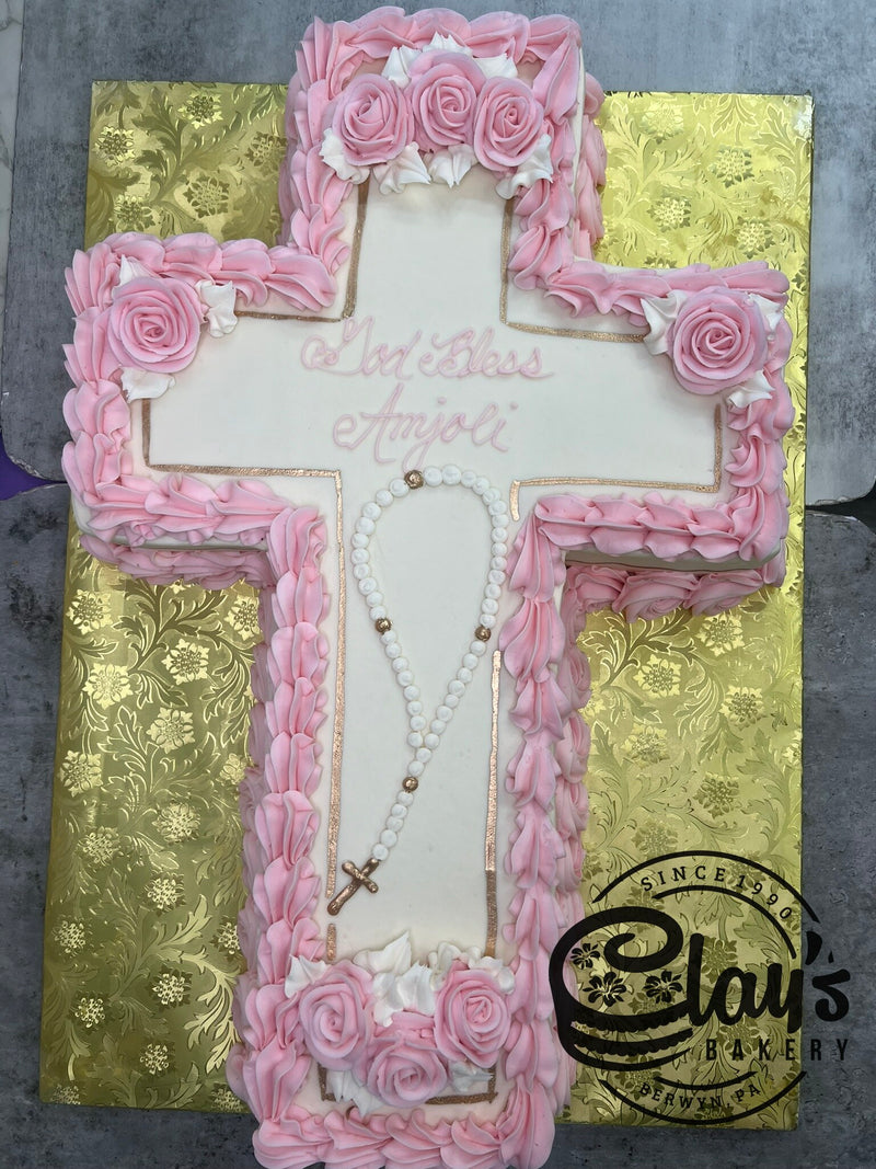 Shape of Cross - Metallic Rosary