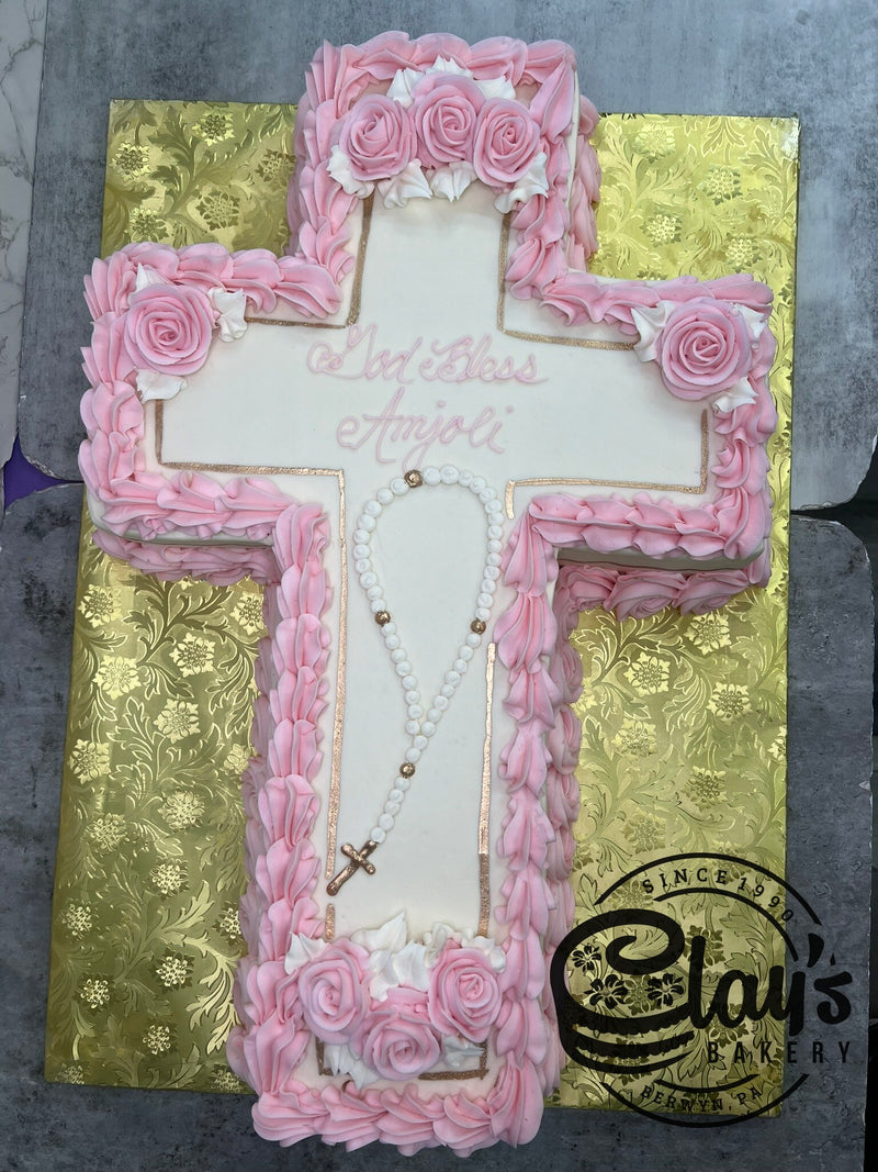 Shape of Cross - Metallic Rosary