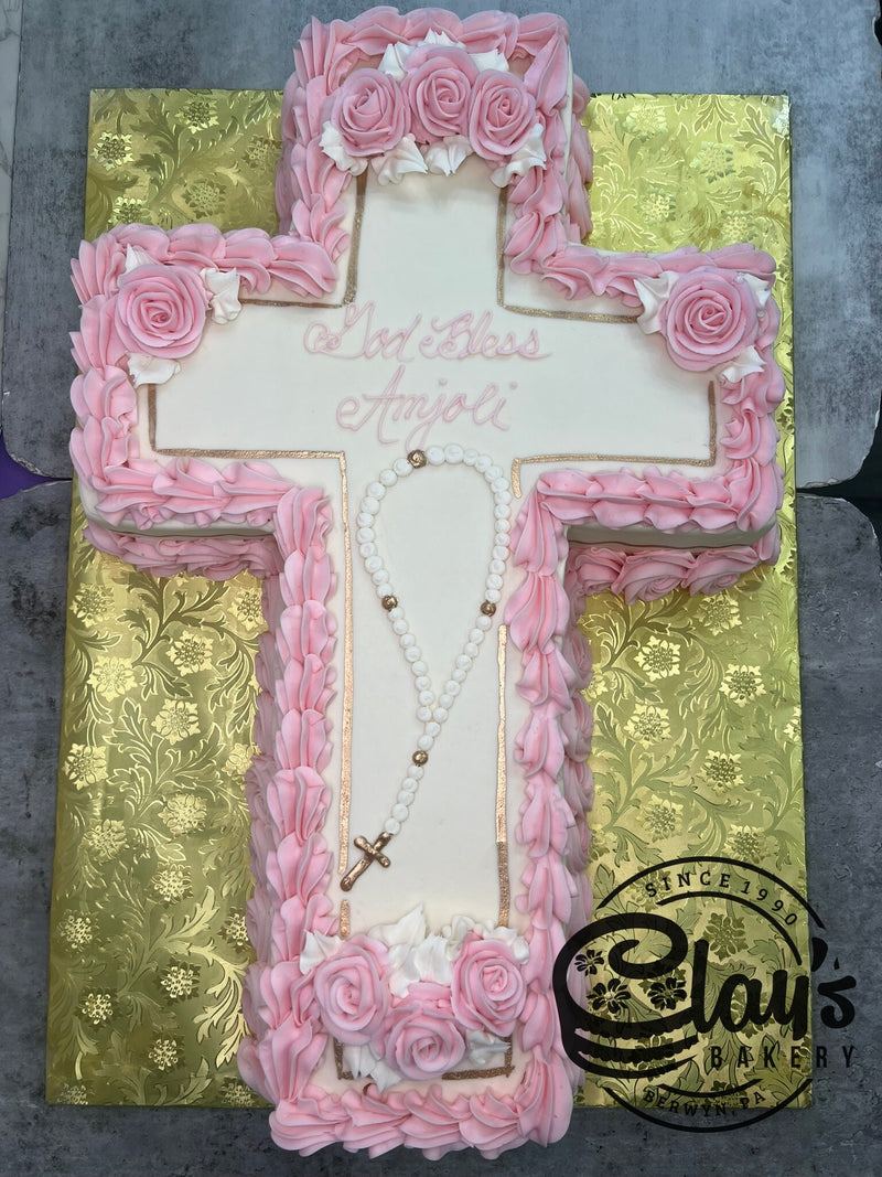 Shape of Cross - Metallic Rosary