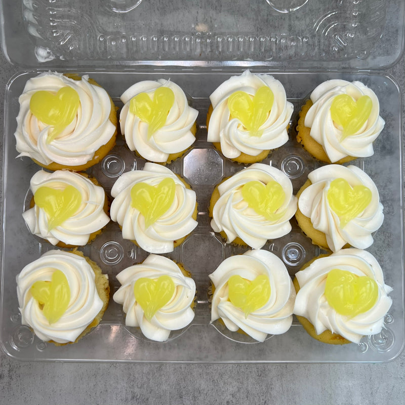 Lemon Buttercream Mini Cupcakes