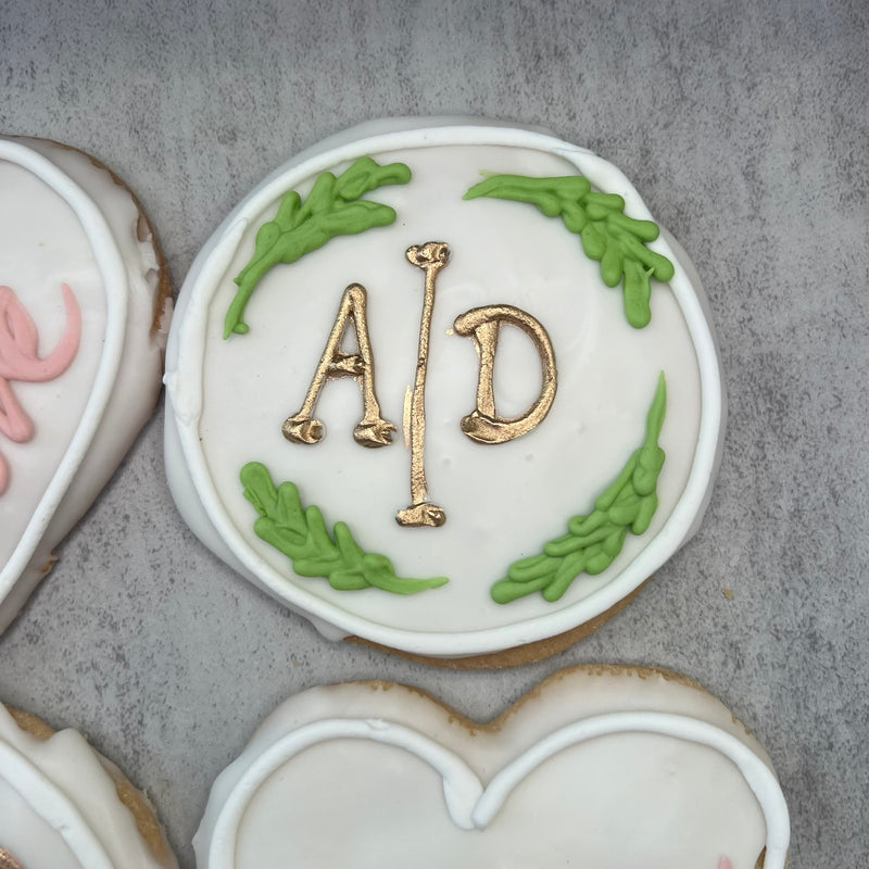 Monogram Love Cookies