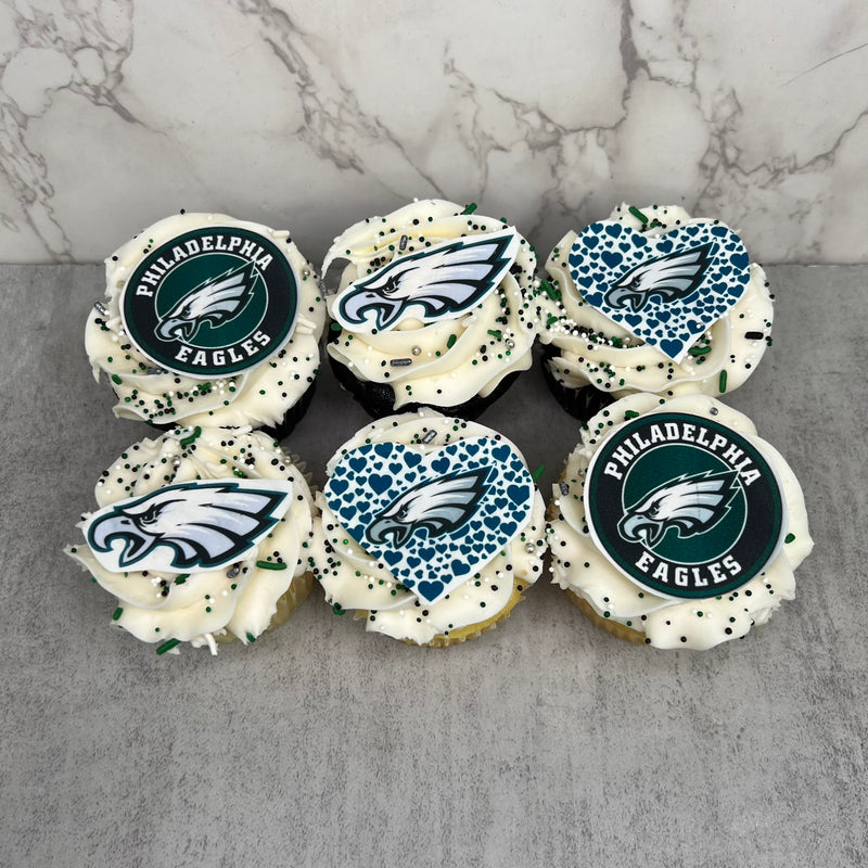 Eagles Logo Cupcakes