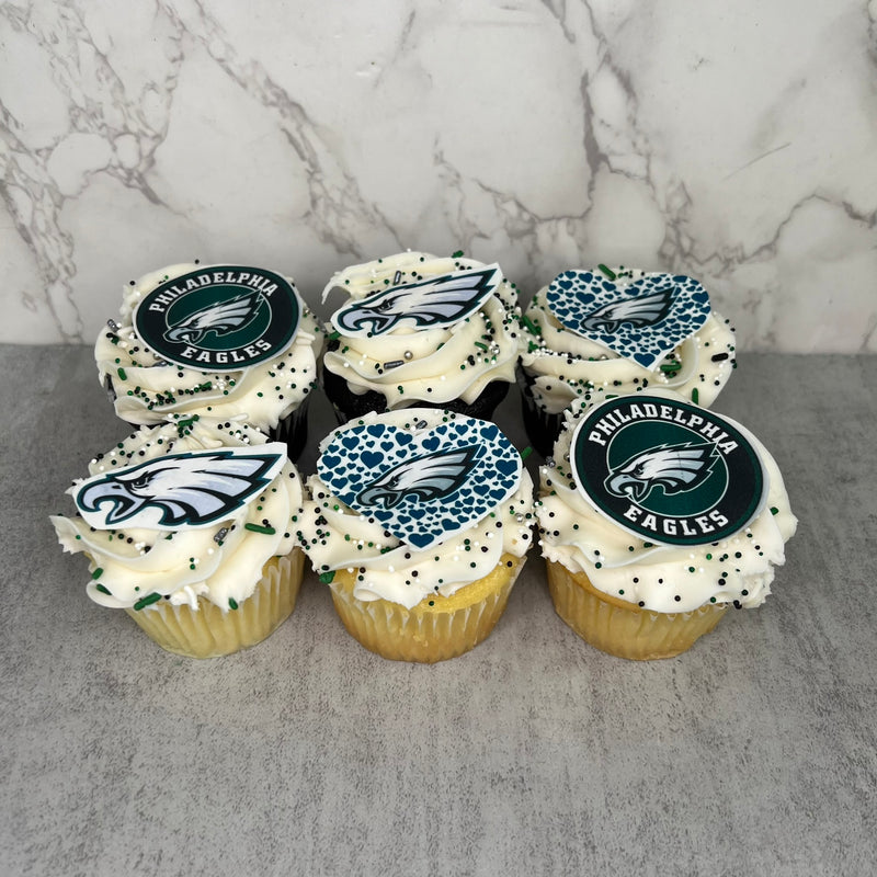 Eagles Logo Cupcakes