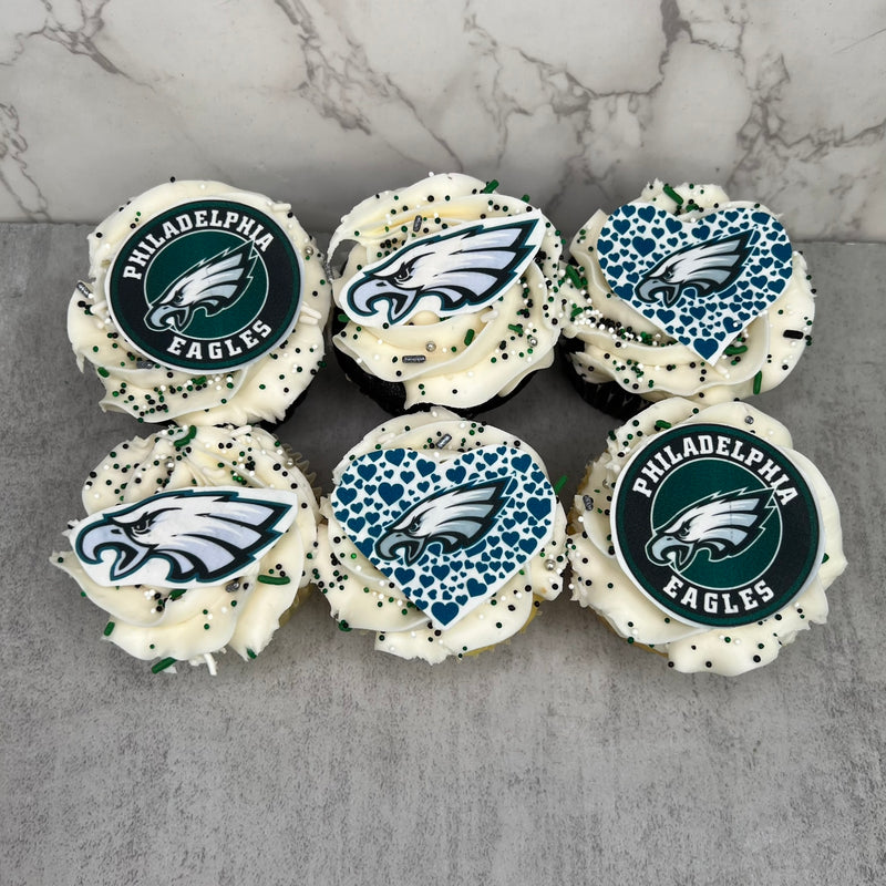 Eagles Logo Cupcakes