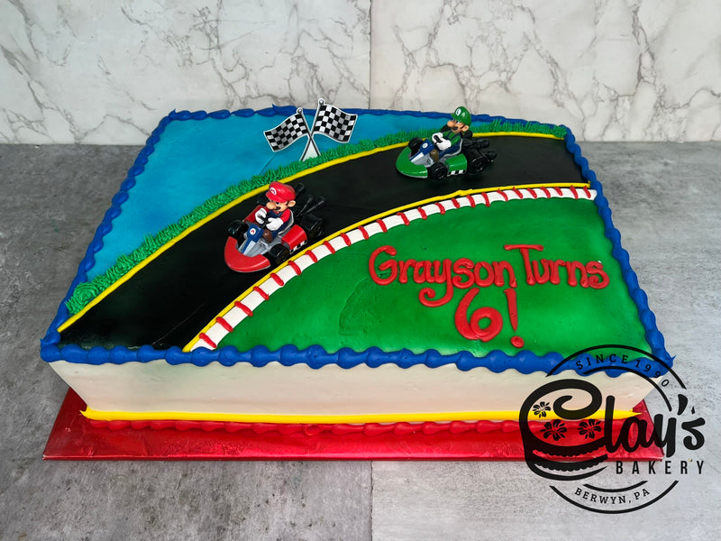 Super Mario Kart Figure Cake