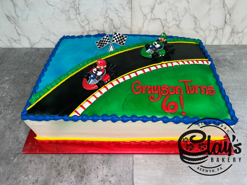 Super Mario Kart Figure Cake