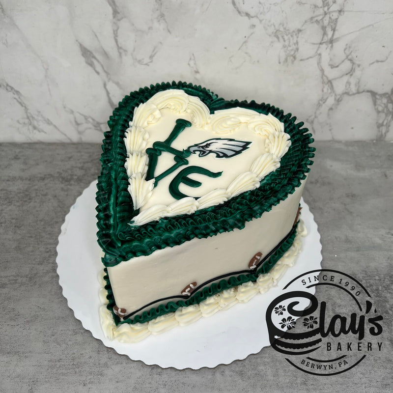 Eagles LOVE (Heart Shaped Cake)