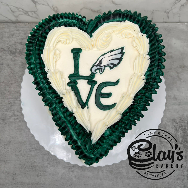 Eagles LOVE (Heart Shaped Cake)