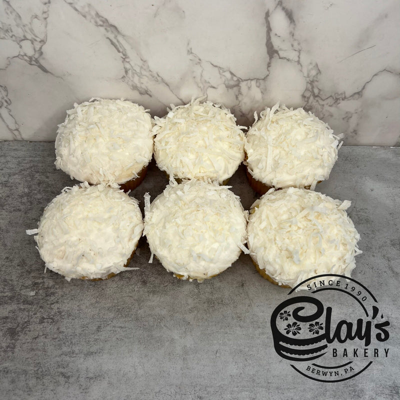 Coconut Shavings Covered Cupcakes