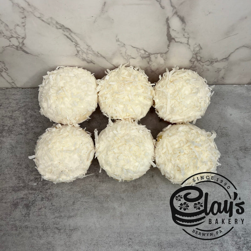 Coconut Shavings Covered Cupcakes