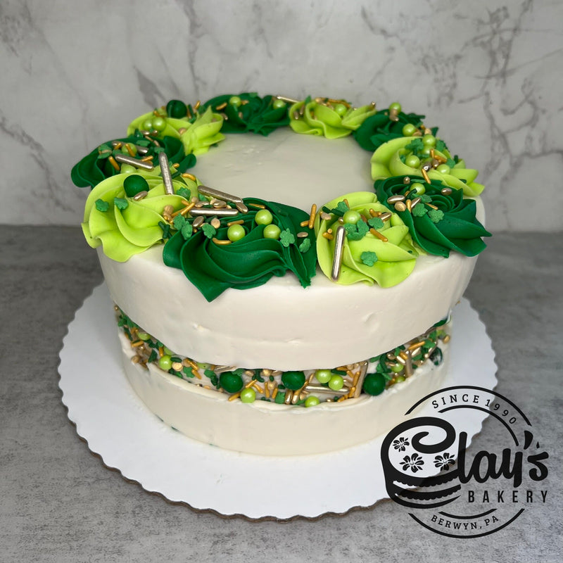 Smeared Sprinkle Mix and Rosettes