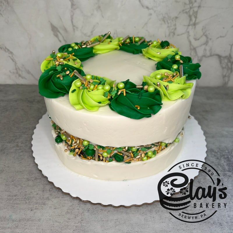 Smeared Sprinkle Mix and Rosettes