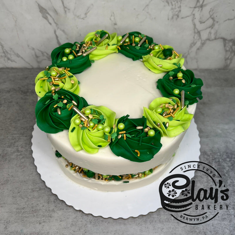 Smeared Sprinkle Mix and Rosettes