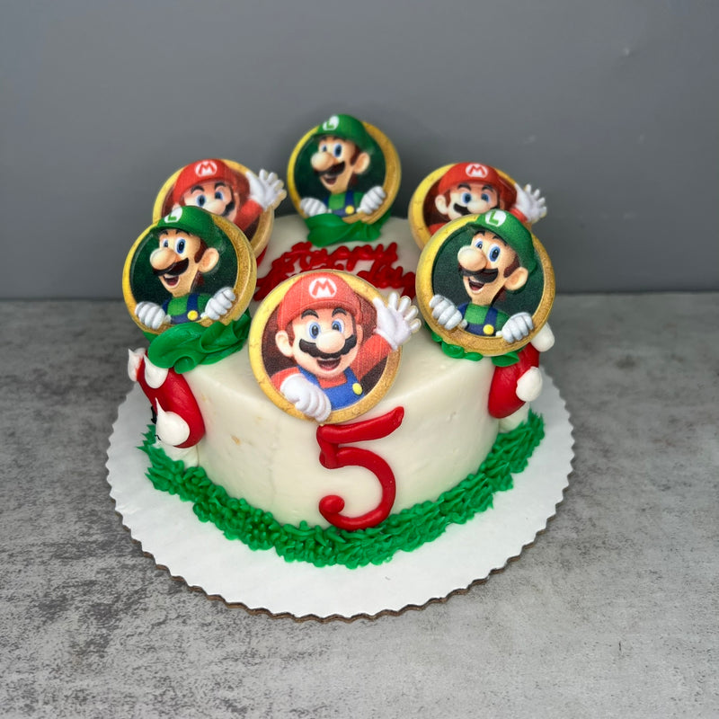 4" Lunchbox Bento Cake (Mario & Luigi)