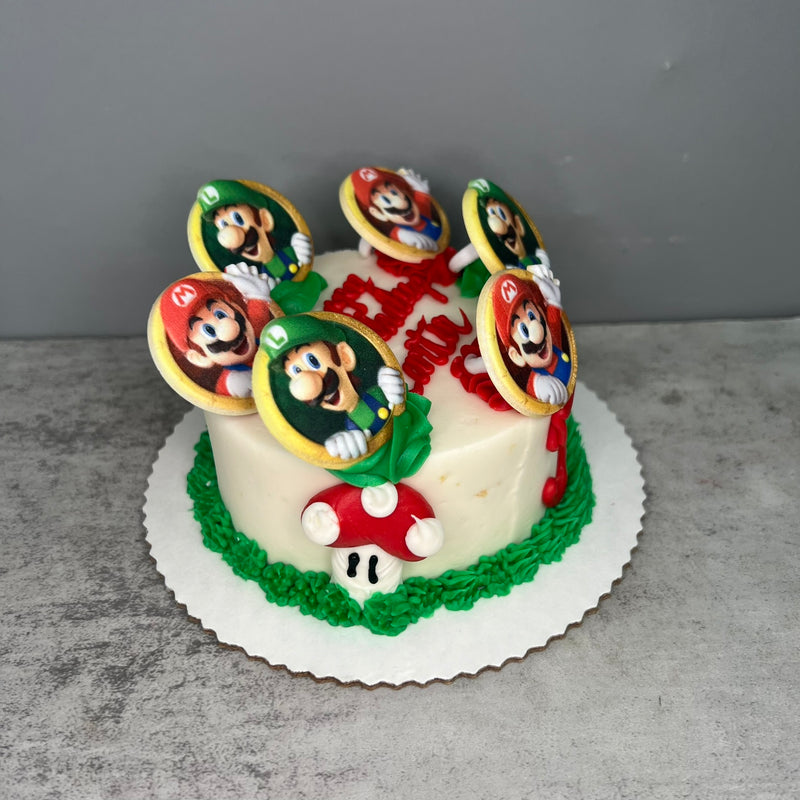 4" Lunchbox Bento Cake (Mario & Luigi)