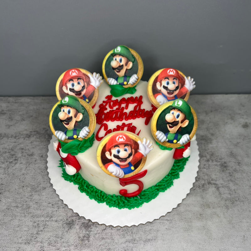 4" Lunchbox Bento Cake (Mario & Luigi)