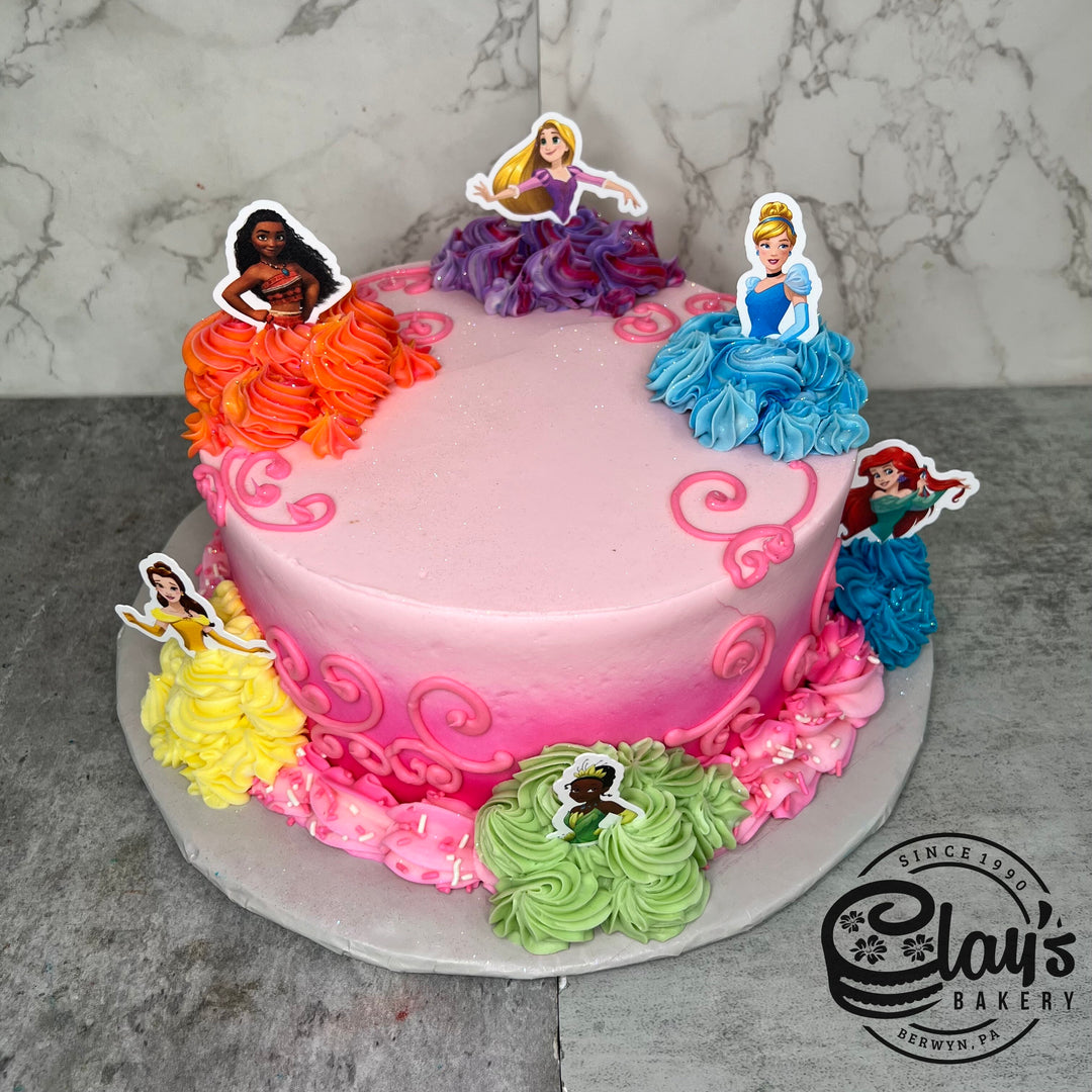 Disney Princesses Buttercream Gown – Clay's Bakery