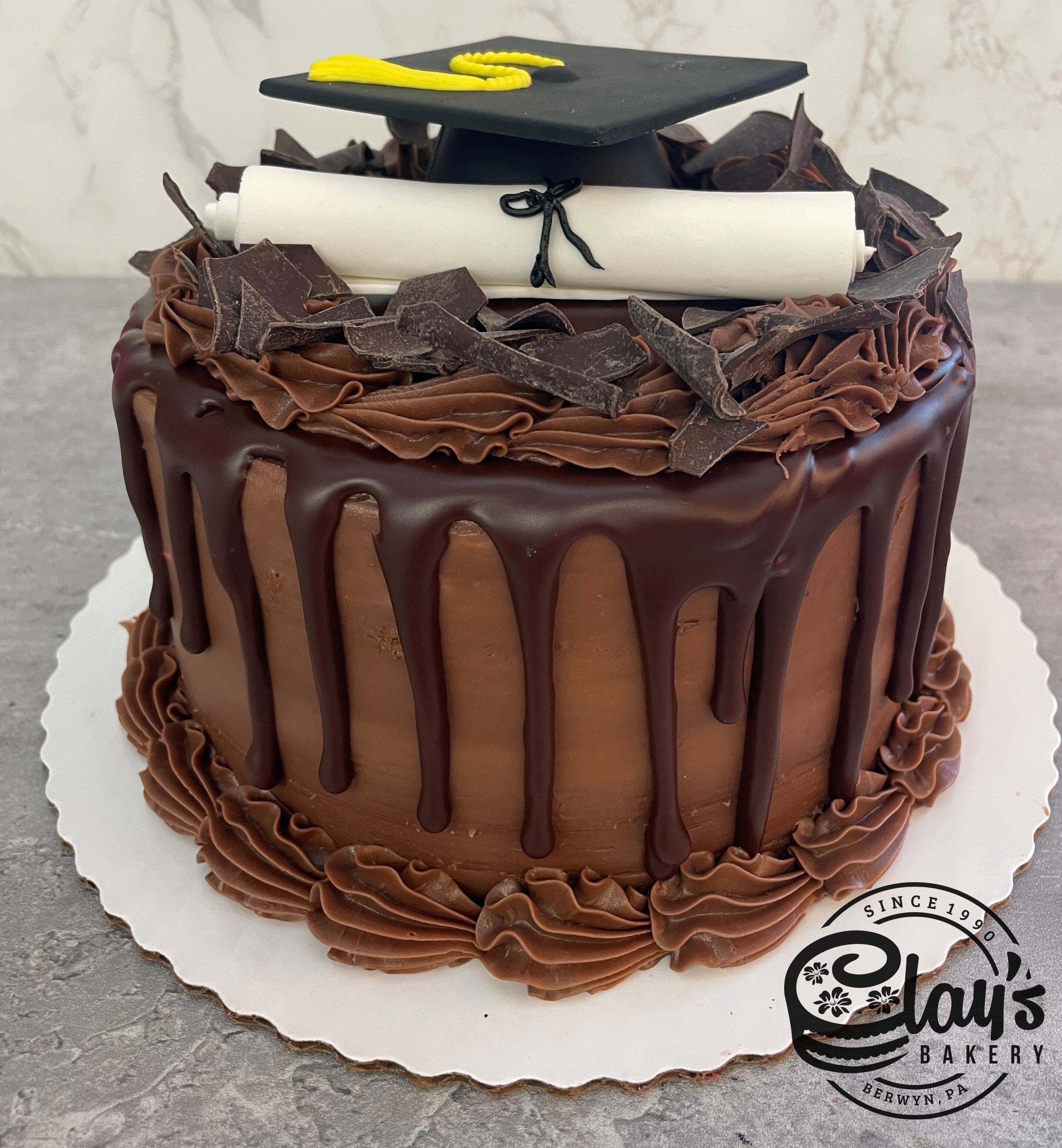 Chocolate Dripped Graduation – Clay's Bakery