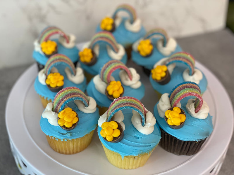 End of the Rainbow Cupcakes