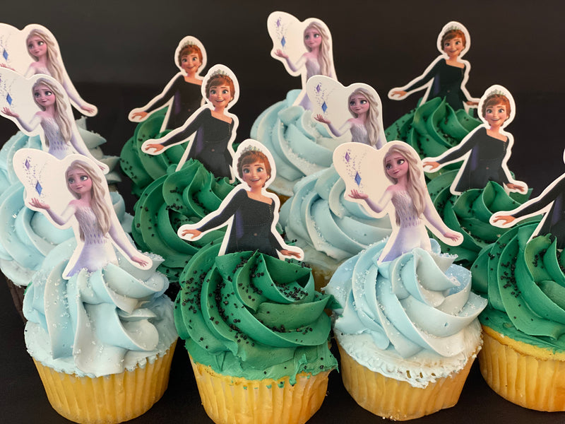 Frozen - Anna and Elsa - Cupcakes