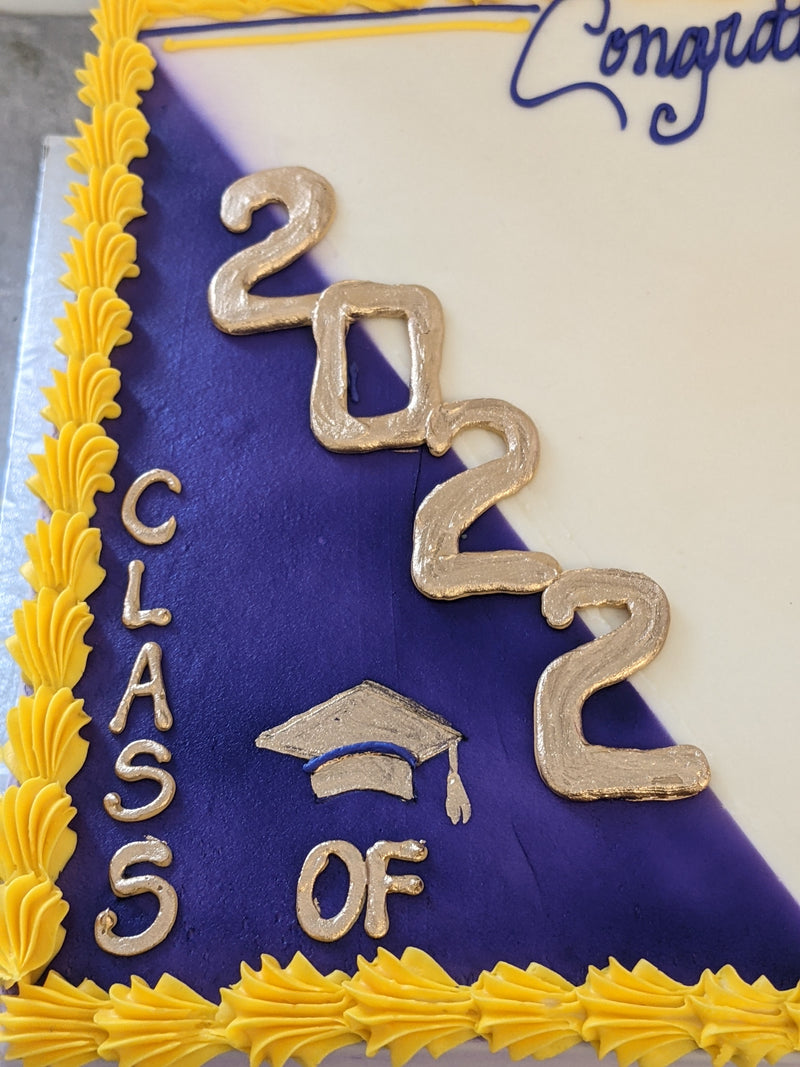 Graduation Cake with Edible Image