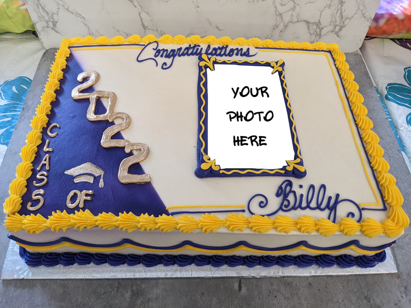 Graduation Cake with Edible Image