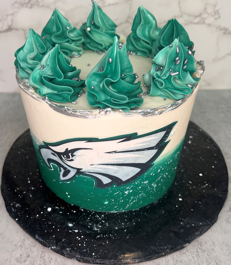 Eagles Ombre Cake