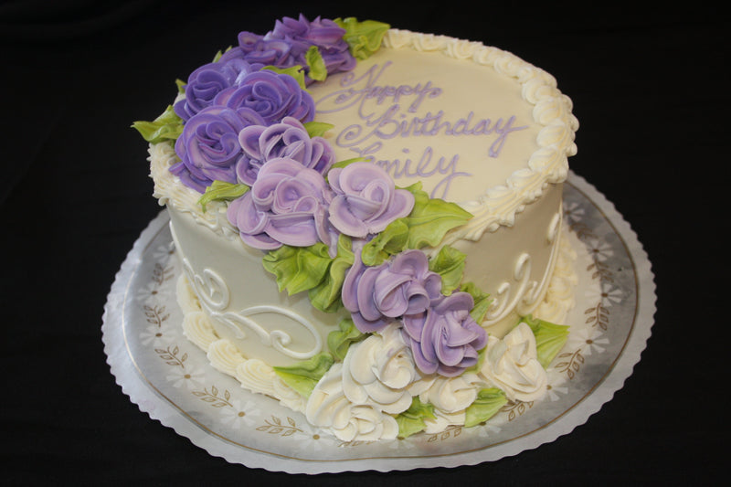 Ombre Purple Roses Cascading